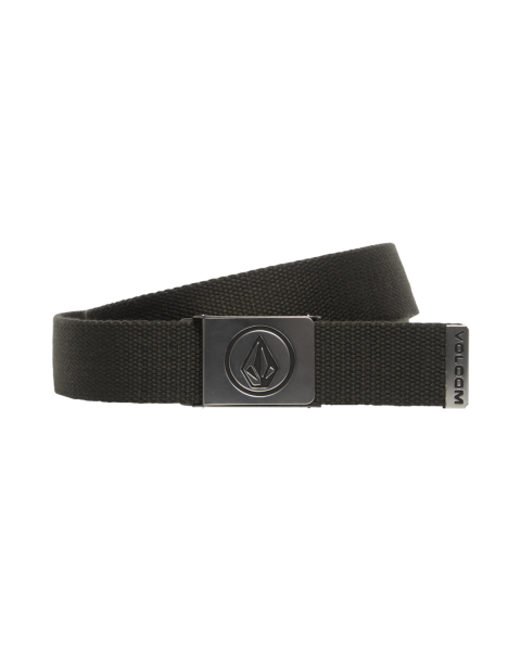 Volcom Circle Web Belt - Rinsed Black