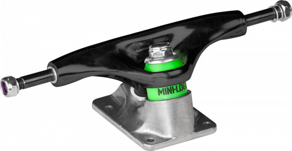 Powell Trucks Mini-Logo - Black-Raw - 7.63