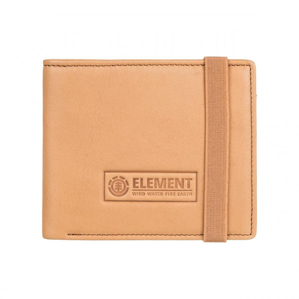 Element Strapper Leather Wallet - Brown