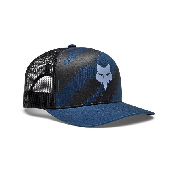 Fox Image Trucker Hat - Twilight Blue
