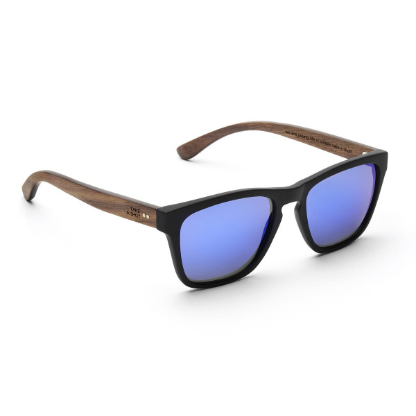 Take A Shot The Butterfly 2.0 - Walnut / Black / Blue Mirrored