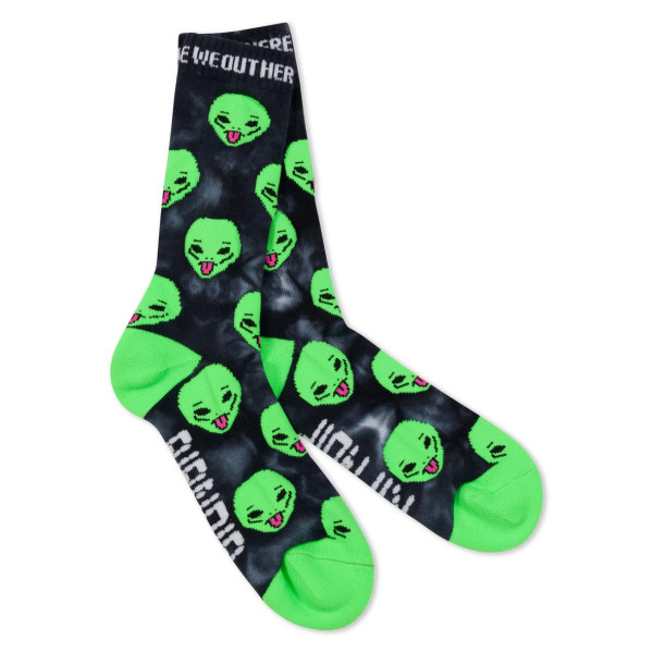 RiPnDiP We Out Here Socks - Black Lightning