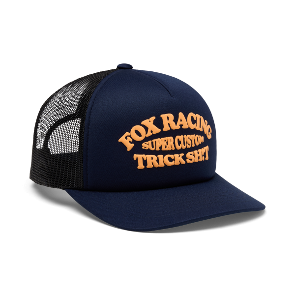 Fox Trick Mesh Trucker Hat - Midnight