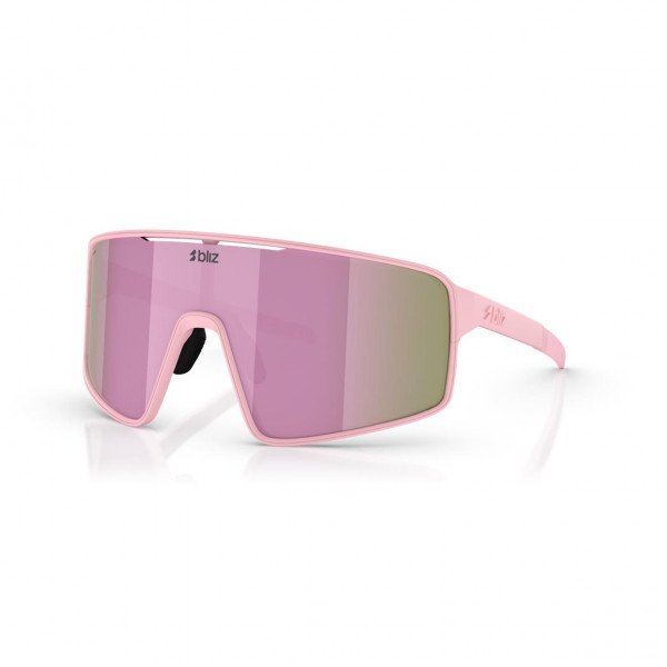 Bliz P001 - Matte Powder Pink / Brown w Rose Multi Mirror
