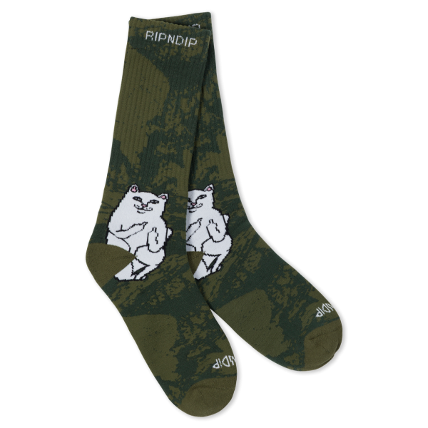 RiPnDiP Lord Nermal Socks - Forest Camo