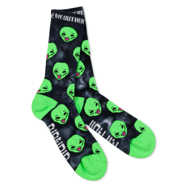 RiPnDiP We Out Here Socks - Black Lightning