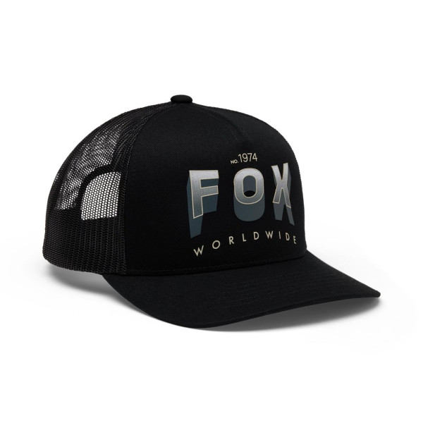 Fox Block Mesh Trucker Hat - Black
