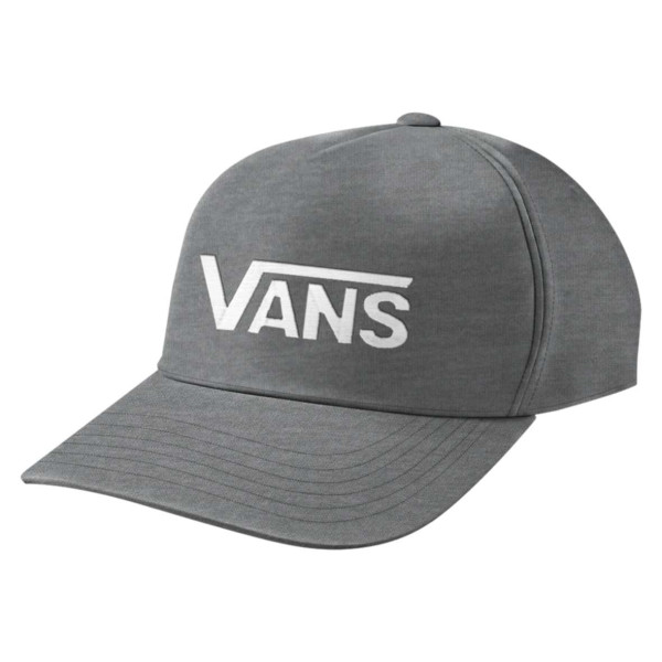 Vans Drop V Logo Snapback - Cement Heather