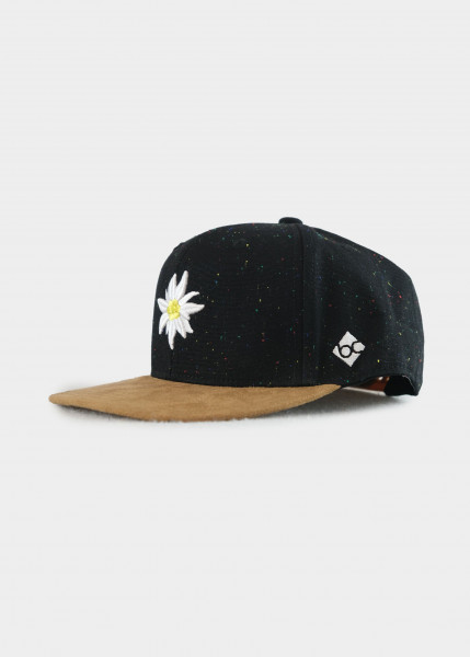 Bavarian Caps Edelweiß Konfetti - Schwarz