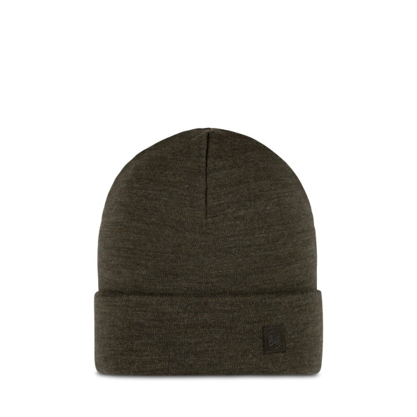 Buff Merino Heavyweight Beanie - Solid Bark