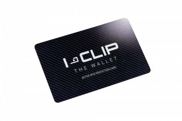 I-CLIP RFID Karte ACTIVE - NFC-Störende Karte - 8,7 x 5,6 x 0,8 cm