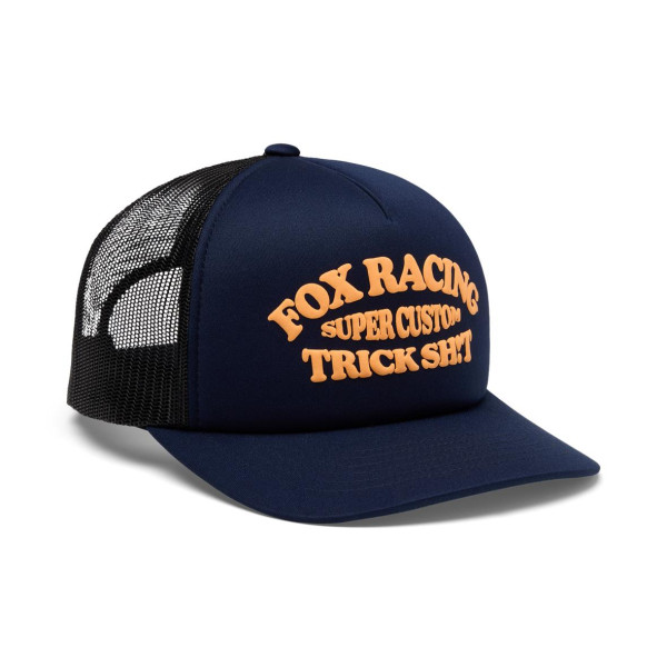 Fox Trick Mesh Trucker Hat - Midnight
