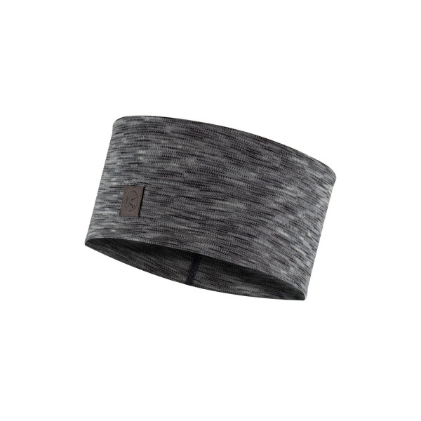 Buff Merino Wide Headband Buff - Multistripes Fog Grey