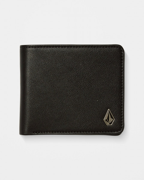 Volcom Slim Stone Pu Wallet L - Black