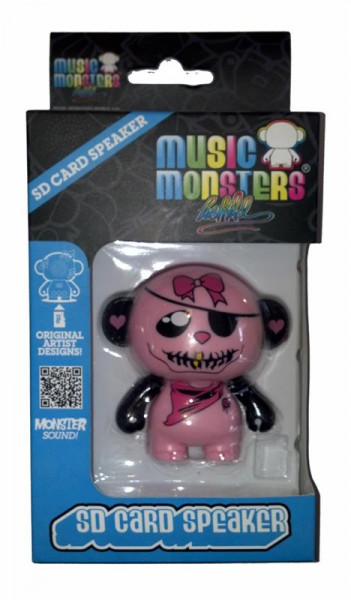 Music Monsters Pink Skully-Sdcard
