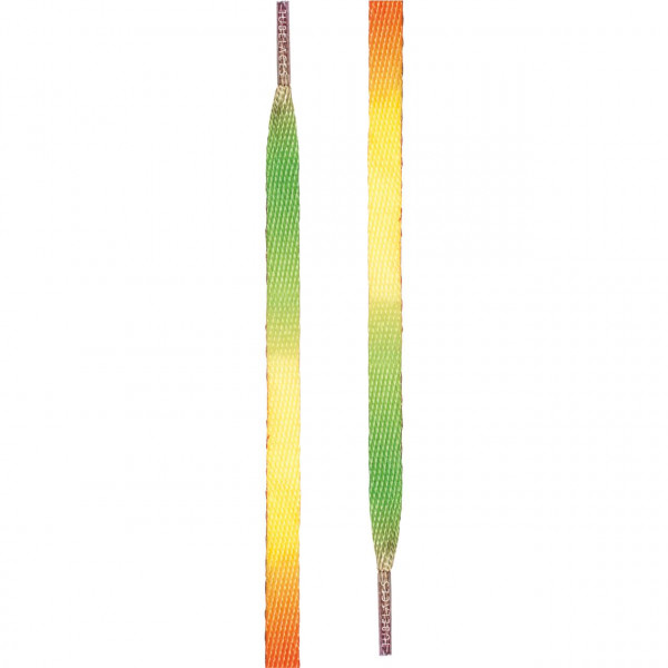TubeLaces White Flat - 90cm - rainbow