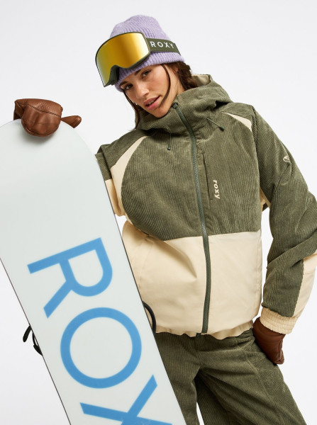 Roxy 10k Crystal Clear Cord Jacket