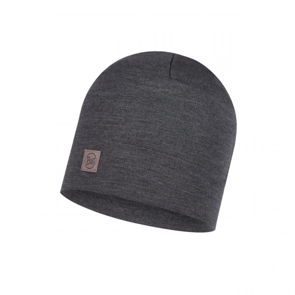 Buff Merino Heavyweight Beanie - Solid Grey