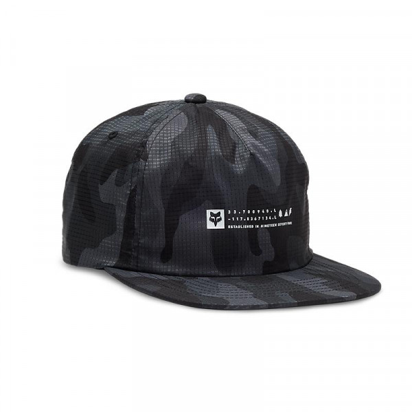 Fox Base Over Adjustable Hat - Black Camo