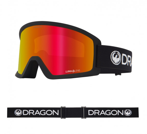 Dragon DX3 L OTG - Black/Lumalens Red Ionized Lens