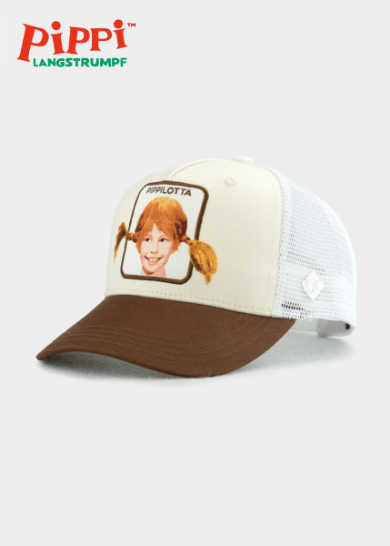 Bavarian Caps Pippilotta Stickpatch - Weiß/Braun