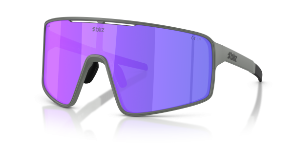 Bliz P001 - Matte Grey / Smoke/purple multicolor