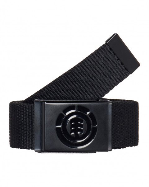 Element Icon Webbing Belt - Flint Black
