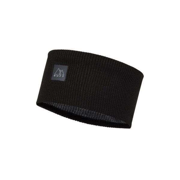Buff Crossknit Headband - Solid Black