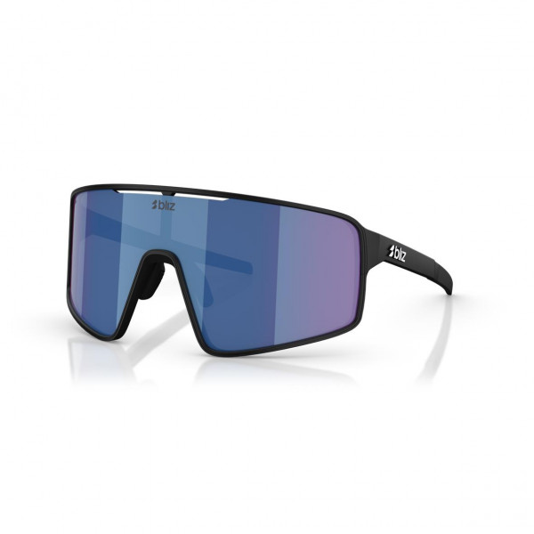 Bliz P001 - Matte Black / Blue Mirror