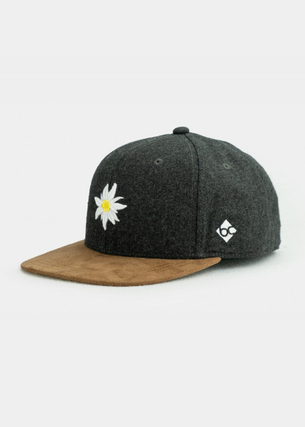 Bavarian Caps Edelweiß Klassik Snapback - Dunkelgrau