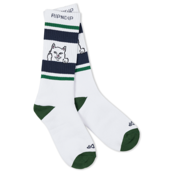 RiPnDiP Peeking Nermal Socks - Green / Slate