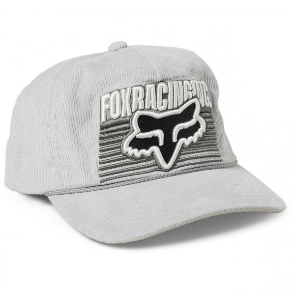 Fox Carv Snapback Hat - Light Grey
