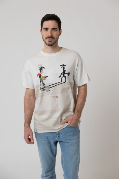 Bavarian Caps T-Shirt Lucky Luke: Schatten