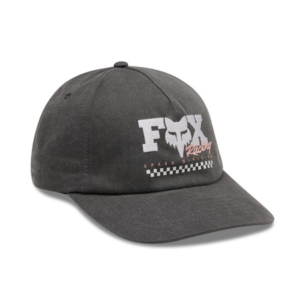 Fox W Checker Adjustable Hat - Pewter