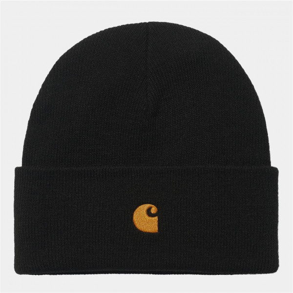 Carhartt WIP Chase Beanie - Black / Gold