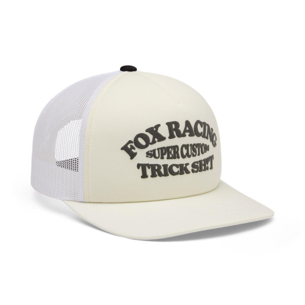 Fox Trick Mesh Trucker Hat - Off White