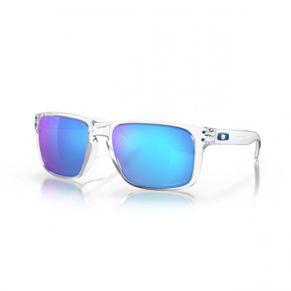 Oakley Holbrook XL - Polished Clear / Prizm Sapphire Polarized